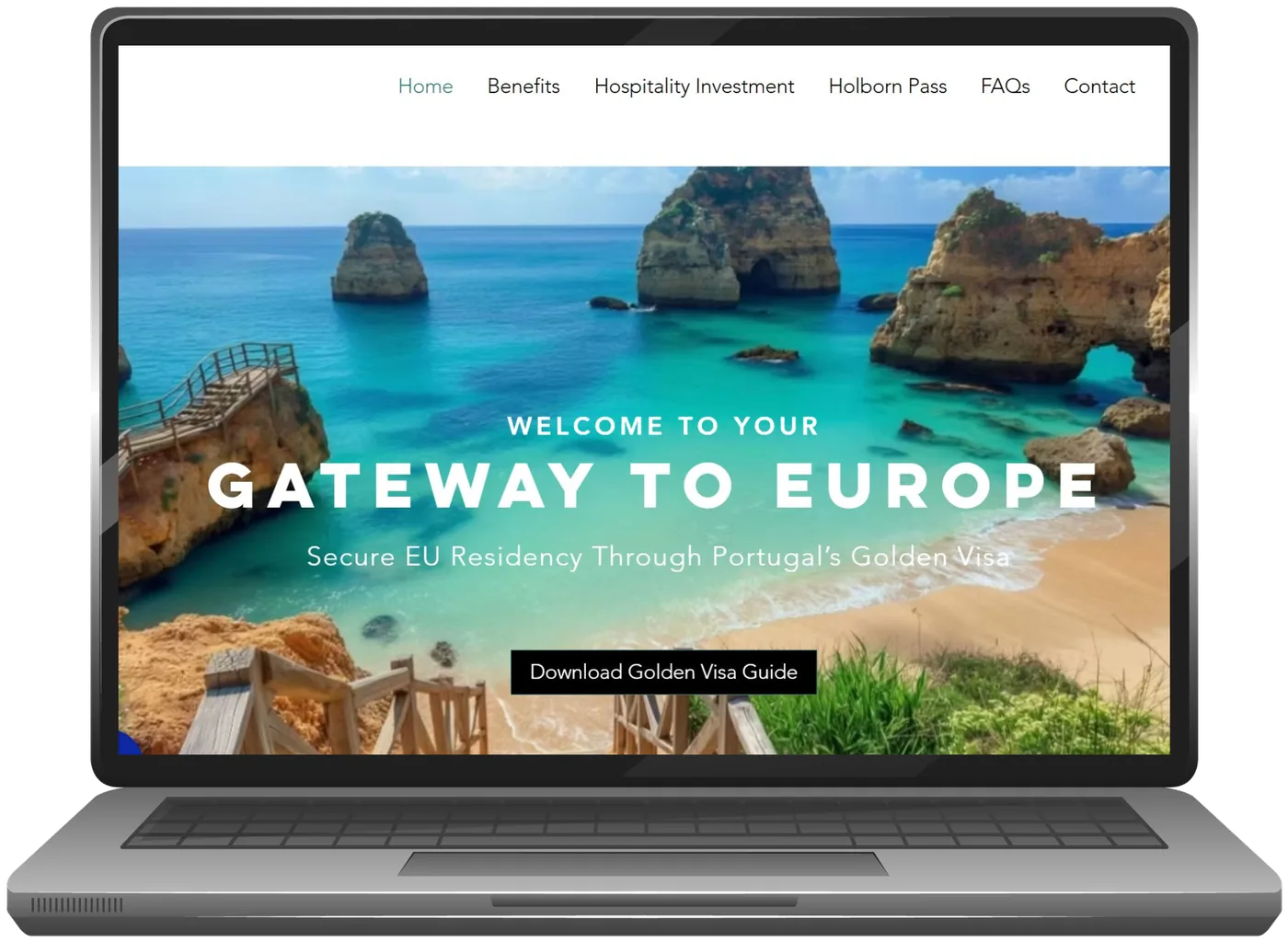 Gold Visa Portugal website